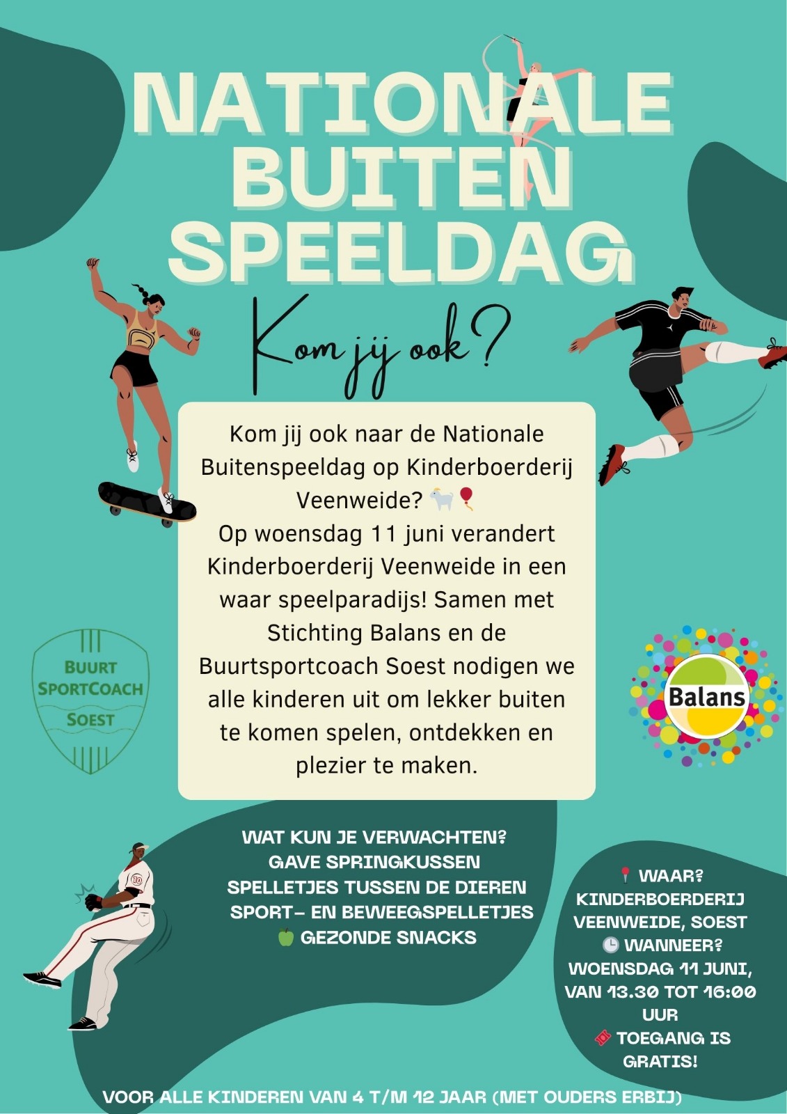 Buitenspeeldag op de kinderboerderij