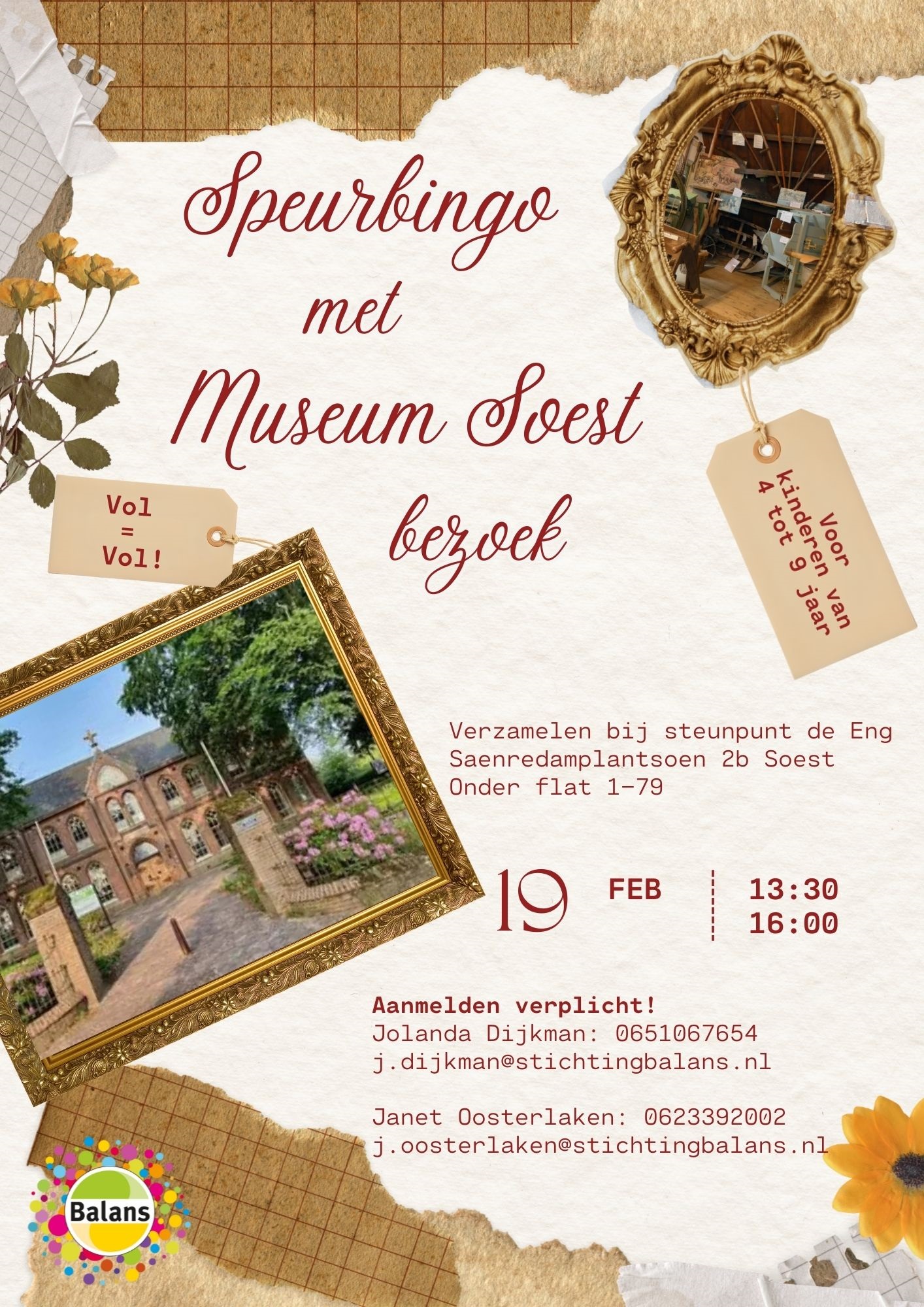 Speurbingo met museum Soest bezoek