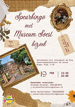 Speurbingo met museum Soest bezoek