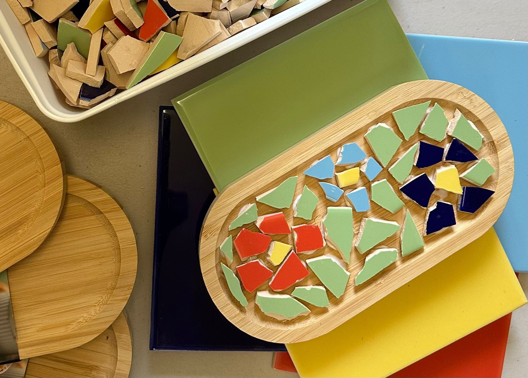 Mozaïeken op de kinderboerderij