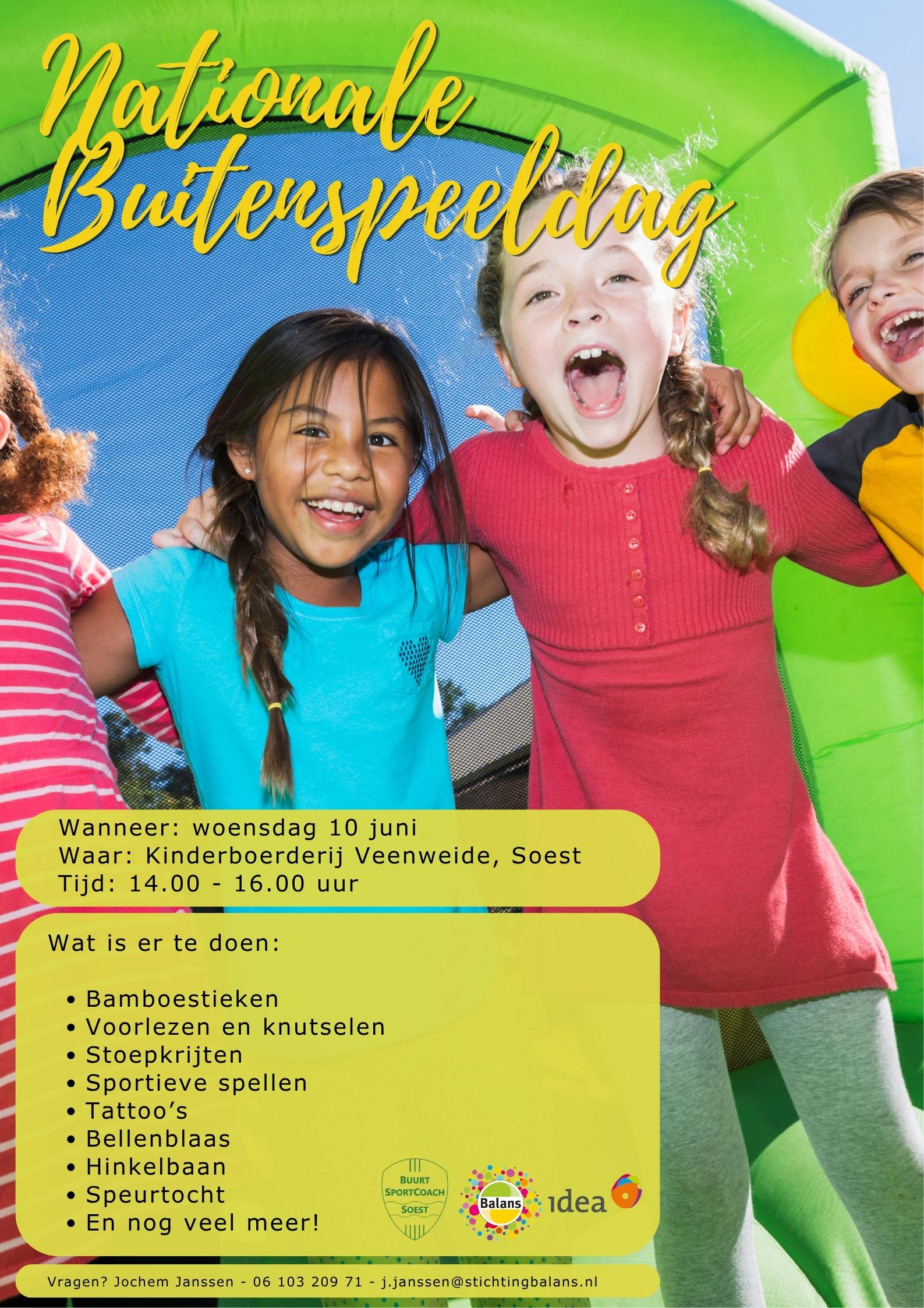 Nationale Buitenspeeldag op de kinderboerderij