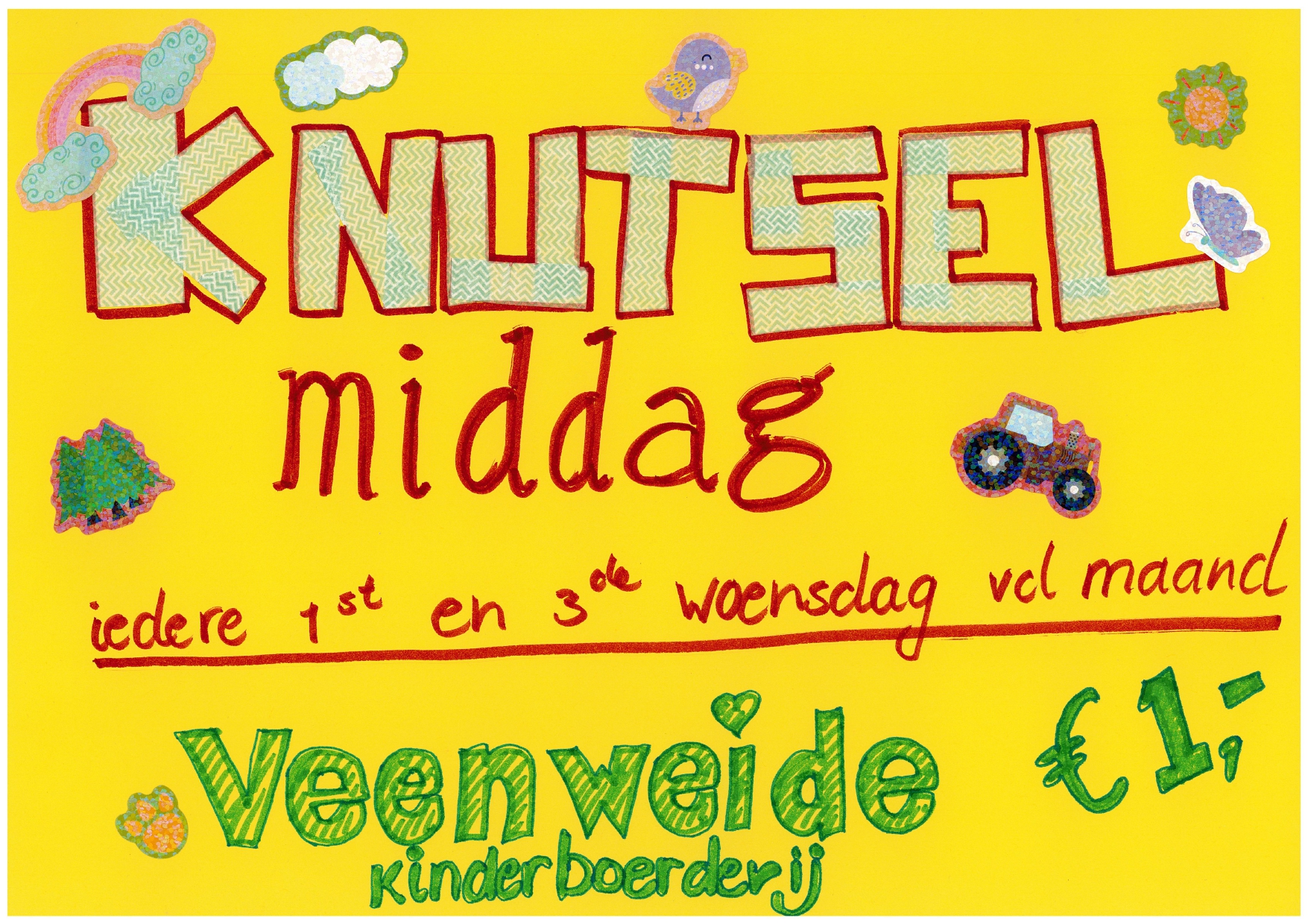 Knutselen op de kinderboerderij