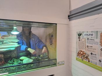 Opening kleine dieren ruimte kinderboerderij