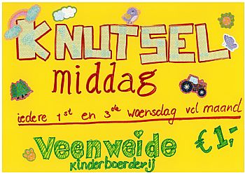 Knutselen op de kinderboerderij
